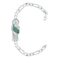 Pulsera Esclava San Judas Zirconias Tejido Figaro 3x1 5 Mm
