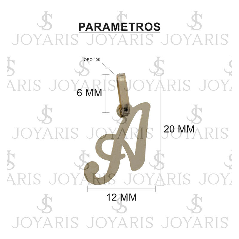 Dije Medalla Inicial Amor Regalo Mujer + Cadena Oro 10k