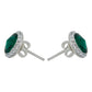 Juego De Cristal Dije Aretes Cadena Mujer Regalo Plata 925