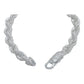 Pulsera Torzal Zirconias Hiphop Hombre Plata 925 8 Mm