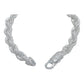 Pulsera Torzal Zirconias Hiphop Hombre Plata 925 8 Mm