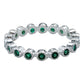 Anillo Churumbela Completa Zirconias De Plata Pura Ley .925