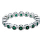 Anillo Churumbela Completa Zirconias De Plata Pura Ley .925