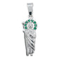 Dije Mini San Judas Tadeo Zirconias Con Cadena Plata 925