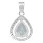 Dije Gota Zirconias Amor Mujer Regalo Joyería Moda Plata 925