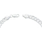 Pulsera Cuba Gruesa Diamantada Cerrada Hombre Plata 925 7 Mm