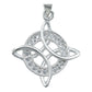 Dije Nudo De Bruja Modelo 2 Con Zirconias Plata Solida S925