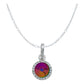 Juego De Cristal Dije Aretes Cadena Mujer Regalo Plata 925