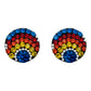 Colibri Dije Arete Cadena Piedras Conjunto Mediano Plata 925