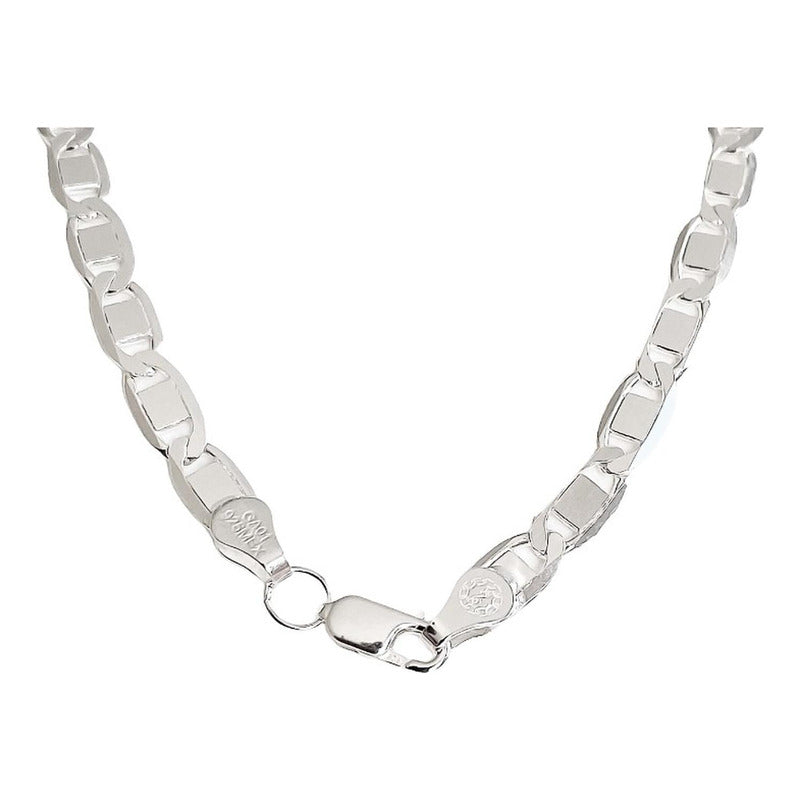 Cadena Gruesa Hombre Mujer Plata 925 Marinera 70 Cm X 6 Mm