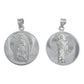 Dije Med Doble San Judas Virgen Guadalupe Plata 925 2.9 Cm