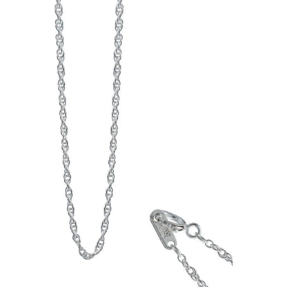 Cadena Delgada Torsal Mujer Plata Italy 925 55cm X 2mm