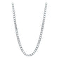 Cadena Cubana Gruesa Diamantada Hombre Plata 925 65cm X 7mm