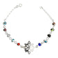 Pulsera Ajustable Nudo De Bruja A Laser Ojo Turco Plata 925