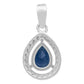 Dije Gota Zirconias Amor Mujer Regalo Joyería Moda Plata 925