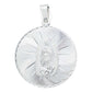 Medalla Grande Virgen De Guadalupe Diamantada Plata 925 Plateado