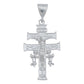 Dije Grande Cruz Caravaca Hombre Mujer Plata Solida 925