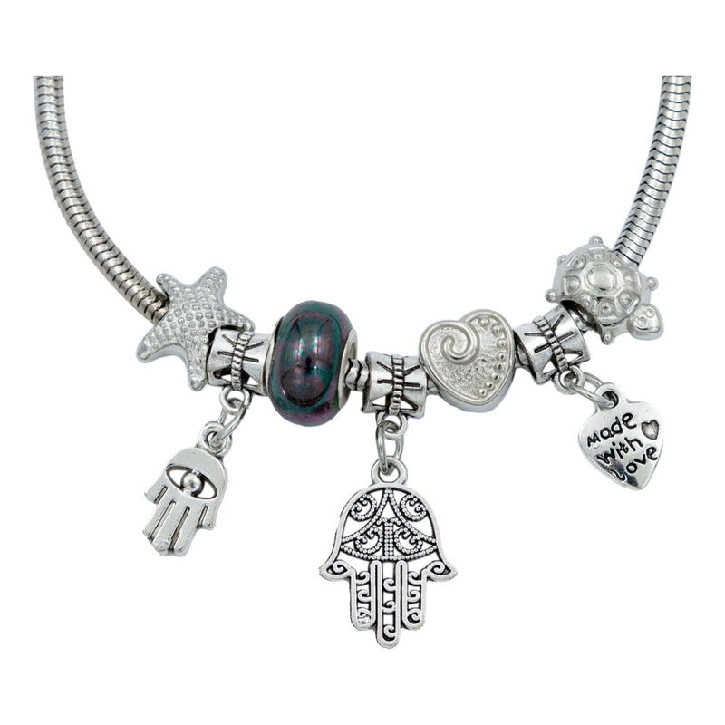 Pulsera Ajustable Charms Cadena Serpiente Regalo Mujer