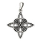 Dije Nudo De Bruja Amuleto Celta Laser Pavonado Plata 925