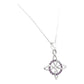 Dije Nudo Bruja Plata Solida 925 + Cadena 45 Cm Plata S925
