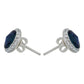 Juego De Cristal Dije Aretes Cadena Mujer Regalo Plata 925