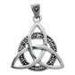 Collar Triqueta Zirconias Caden Granito De Cafe Plata 925
