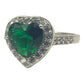 Anillo Solitario Corazón Compromiso Promesa Plata 925