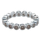 Anillo Churumbela Completa Zirconias De Plata Pura Ley .925