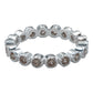 Anillo Churumbela Completa Zirconias De Plata Pura Ley .925