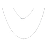 Cadena Tejido Fígaro 3x1 Plata Solida 925 60cm X 0.15cm Plateado