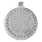 Dije Medalla San Benito Oración Zirconias Plata 925 2 Cm