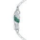 Esclava Pulsera San Judas Zirconia Cubana Plata 925 4 Mm