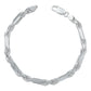 Pulsera Gruesa Torsal Figaro Hombre Plata Italy 925 5 Mm