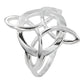 Anillo Nudo De Bruja Celta Liso De Plata Ley .925 Amuleto 7 Plateado