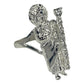 Anillo San Judas Tadeo Con Zirconias Plata Solida 925
