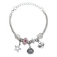 Pack 2 Pulseras Ajustable Charms Cadena Serpiente Mujer