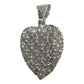 Dije Corazón Amor Amistad Zirconias Mediano En Plata 925