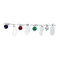 Pulsera Ajustable 7 Arcangeles Chakaras Laser Plata .925 Multicolor 6 Cm 19 Cm