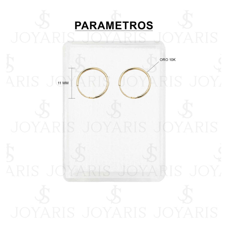 Arete Broquel Arracada Chica Estrella Mujer Regalo Oro 10k Alto/ancho 11 Mm X 11 Mm