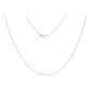Collar Nudo De Bruja Celta Plano Zirconias Plata Ley S925
