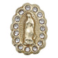 Broqueles Virgen Guadalupe Grande Zirconia 1 Cm Oro 10k