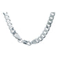 Cadena Cubana Cerrada Hombre Mujer Plata 925 60 Cm X 5 Mm Plateado