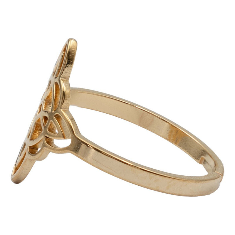 Anillo Ajustable Nudo Bruja Mujer Regalo En Acero Inoxidable