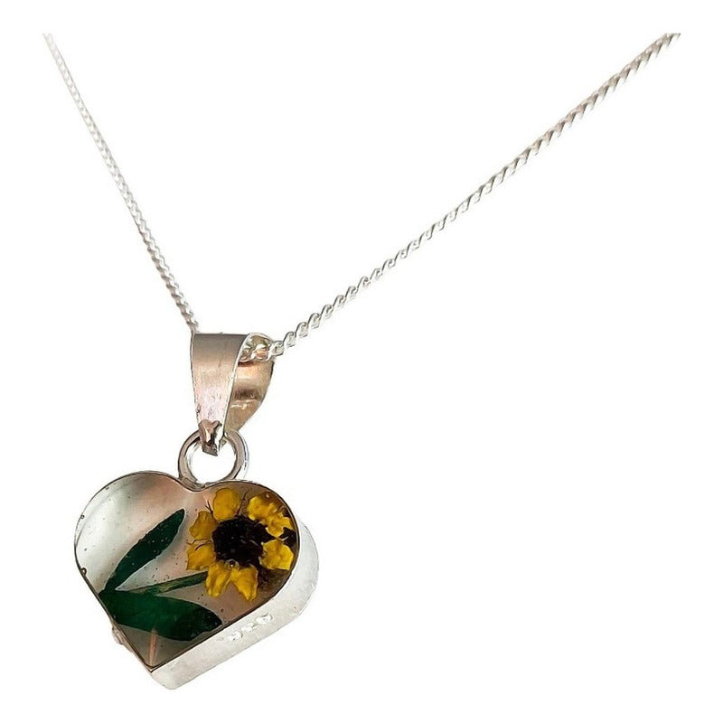 Shrek Aretes Collar Girasol Promesa Regalo Amor Plata S925