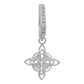 Arete Colgante Pendiente Nudo Bruja Triqueta Amor Plata S925