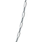 Cadena Corta Eslabón Grande Lisa Mujer Plata Italy .925 50cm