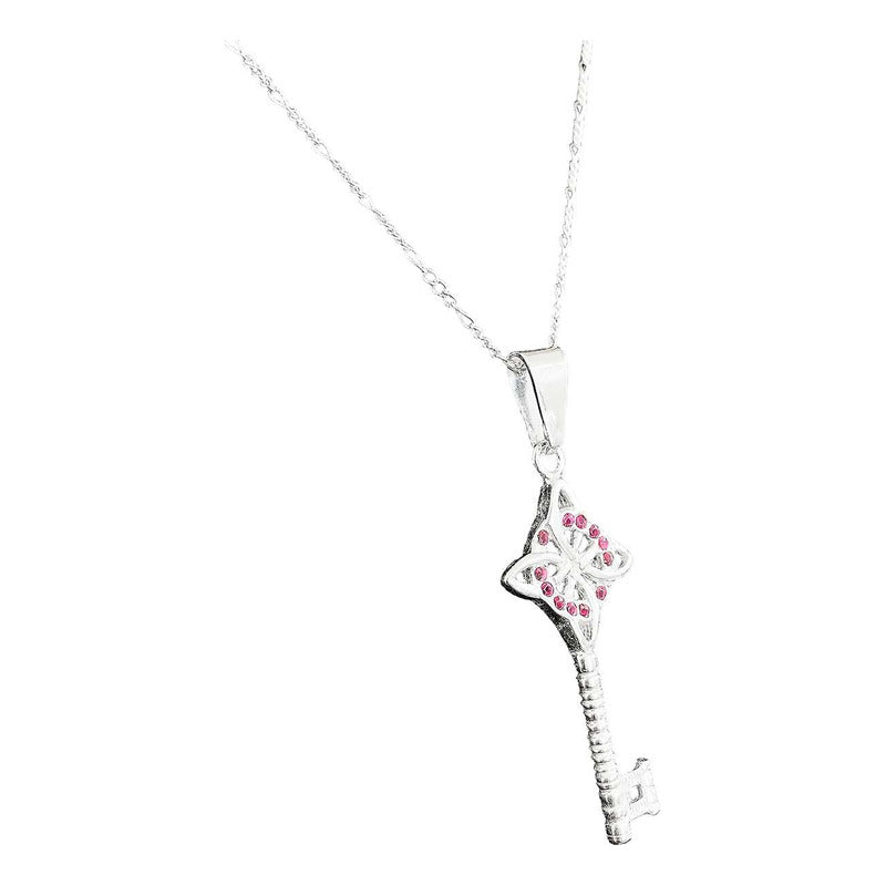 Dije Llave Nudo De Bruja Plata 925 + Cadena Plata Ley 925