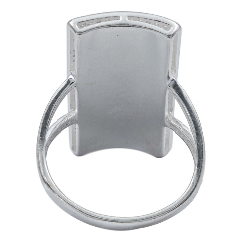 Anillo Grande San Judas Zirconias Cuerpo Hombre Plata 925