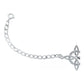 Pulsera Ajustable Nudo De Bruja Varios Colores En Plata 925