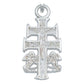 Dije Cruz Caravaca Chica Cristo Angel Hombre Mujer Platas925 Plateado
